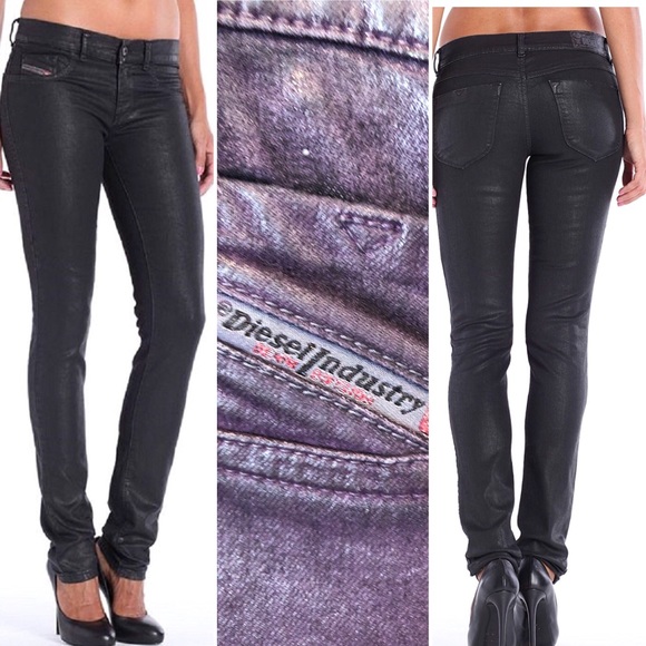 diesel livier super slim jegging low waist